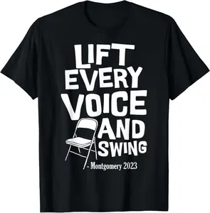 Montgomery Alabama boat fight riverboat brawl folding chair T-Shirt Pure Cotton Graphic Tees Menswear Top: Gifts for Men & Women