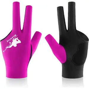 Billiard Shooters Carom Pool Snooker Cue Sport Glove Fits on Left or Right Hand for Men Women