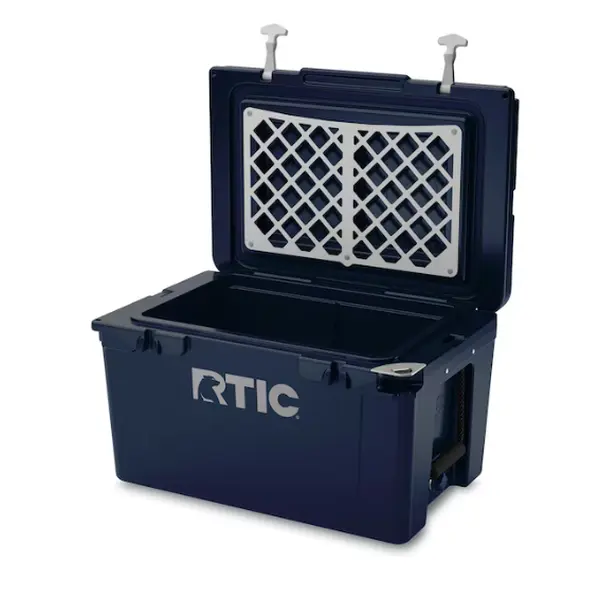 RTIC 45QT Hard Rotomolded Cooler Navy with Drain Plug Ice Chest
