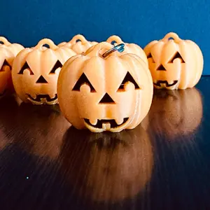 Cute Pumpkin Keychain - Perfect for Halloween and Fall Season