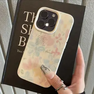 Watercolor Flowers And English Scripture Healing Patterns Suitable for Iphone 16 Pro Max Phone Cases, Compatible with for iphone 15 Pro Max/14/16 Plus/15/13 Pro/12/11, Featuring a Minimalist TPU Design That Is Drop-Resistant And