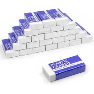 25 Pack White Pencil Erasers, Bulk Art Erasers for Drawing Sketching, Rubber Erasers for Kids Prizes School Classroom Students Office Supplies