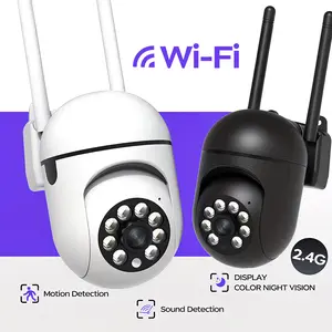 【JOOAN 1080P FHD BT/WiFi Connection Smart Security Camera】360° PTZ Panorama HD, Color Night Vision, Motion Detection, Two-Way Audio, 2.4G WiFi, SD Card/Cloud Storage (Optional)