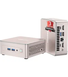 GEEKOM A5 Mini PC 2026 Ryzen 5 7430U, 16GB+512GB & 1TB, Windows 11 Pro, 4K Dual HDMI, WiFi 6, USB-C, Upgradeable HDD | Tiny Desktop for Study, Gaming, Office Student Computer chrismas gift