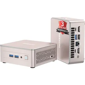 GEEKOM A5 Mini PC 2026 Ryzen 5 7430U, 16GB+512GB & 1TB, Windows 11 Pro, 4K Dual HDMI, WiFi 6, USB-C, Upgradeable HDD | Tiny Desktop for Study, Gaming, Office Student Computer chrismas gift