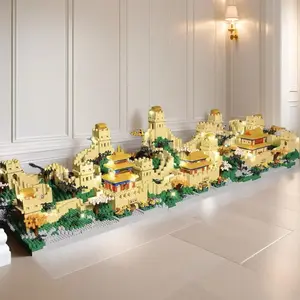 2465 Piece Great Wall Building Block Set, World Landmark Design, Durable Abs Material, Colorful Mix, Perfect Gift for Holidays & Birthdays