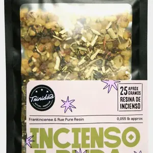 Trinidad Frankincense Resin Incense with Herbs 25 Grams Pure Resin for Aromatic Use