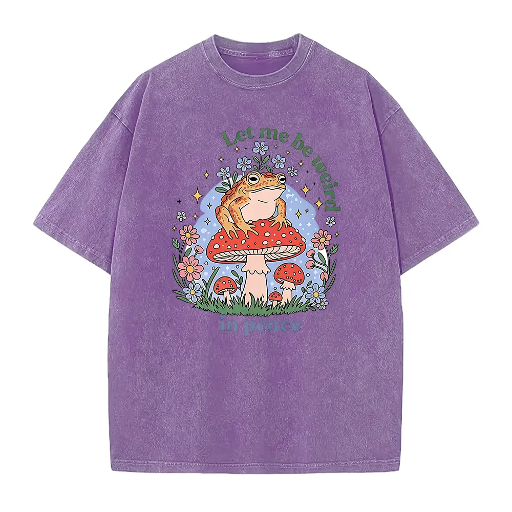 Weird Frog T-Shirt: Cottagecore Mushroom Graphic Tee