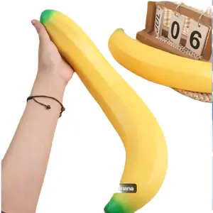 Giant Flour Filled Banana Squishy, Super Stretchy Jumbo Size Squeeze Decompression and fidget.