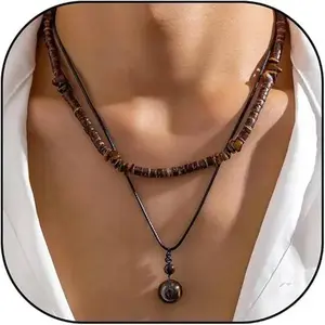 Serelune Jewelry S Necklace for Men Puka Shell Necklaces Men Jewelry Gift Surfer Mens Necklace Beaded Choker Beach Jewelry Gift for Dad Son Husband Summer Beach Accessories