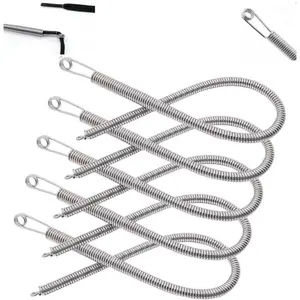 5 count Drawstring Threader, Loop Turner Sewing Tool with Flexible Hoodie String Threader and Cord Locks, Easy Drawstring Threader Bodkin Sewing Tool for Shorts Pants Jackets Coats Hoodies