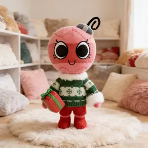 Dandy's World Pretty Present Coal Plush Toy Christmas Edition Soft Stuffed Doll Game Gift for Kids Fans