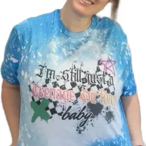 I’m Still Just A Teenage Dirtbag Baby Bleached Shirt Comfy Unisex Jersey Top Casual Vintage Style Short Sleeve Crew Neck Medium Length