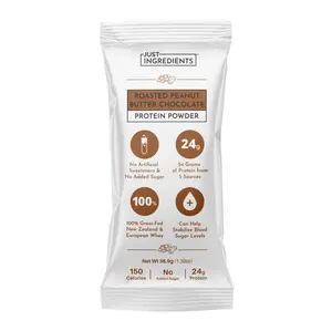 Just Ingredients Roasted Peanut Butter Chocolate Protein Powder - Individual Stick