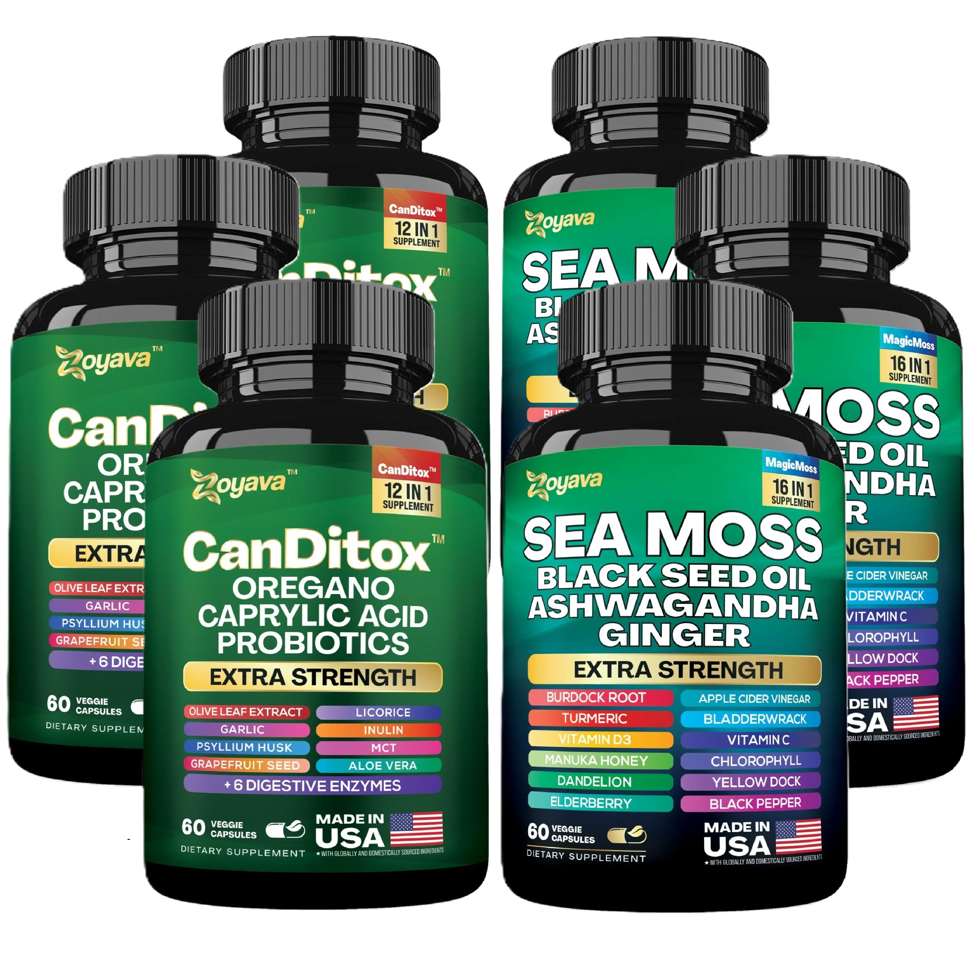 180 Capsules Each (3 Months Supply)