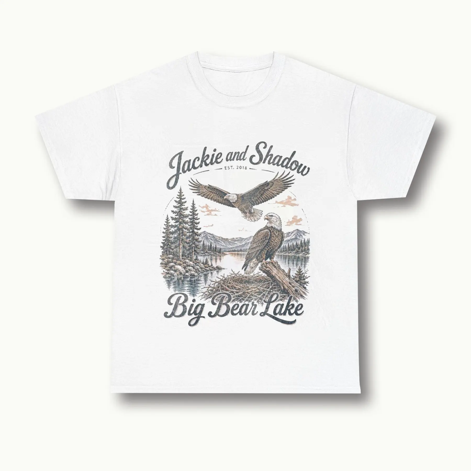 Big Bear Lake Bald T-Shirt, Graphic Unisex T-Shirt, Multi Color and Size For Men, Women