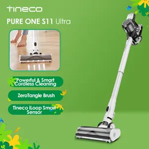 Tineco Pure One S11 Ultra Smart Cordless Stick Vacuum Cleaner, ZeroTangle Brush, Lightweight, Quiet, Powerful Suction, Converts into Handheld Dust Vac, Multiple Attachments, Smart App Integration, Docking Station