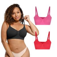 Black & Bright Pink & Puce Red