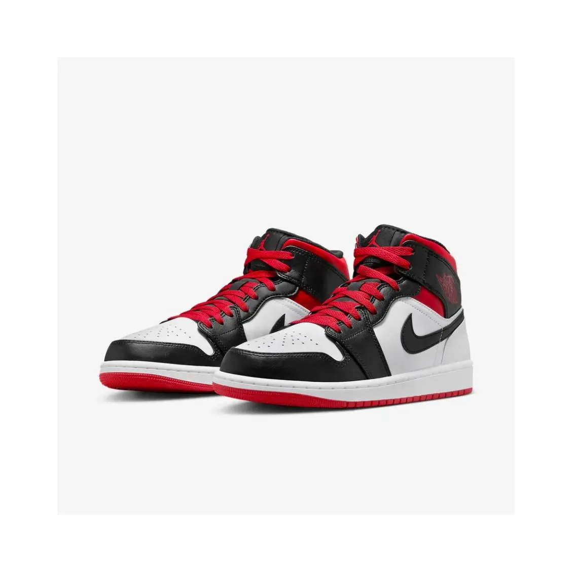 Jordan 1 Mid Gym Red Black Toe Men's DQ8426-106 New