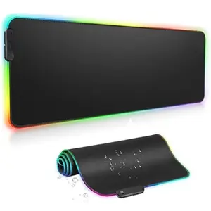 Extra Large RGB Gaming Mouse Pad-14 Light Modes, Extended Soft LED Mouse Pad, Anti-Slip Rubber Base, Computer Keyboard Mousepad Mat (31.5 x 12 Inch)