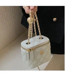 Ladies bag2026 diamond grid chain box small bag, women's summer mini shoulder crossbody bag
