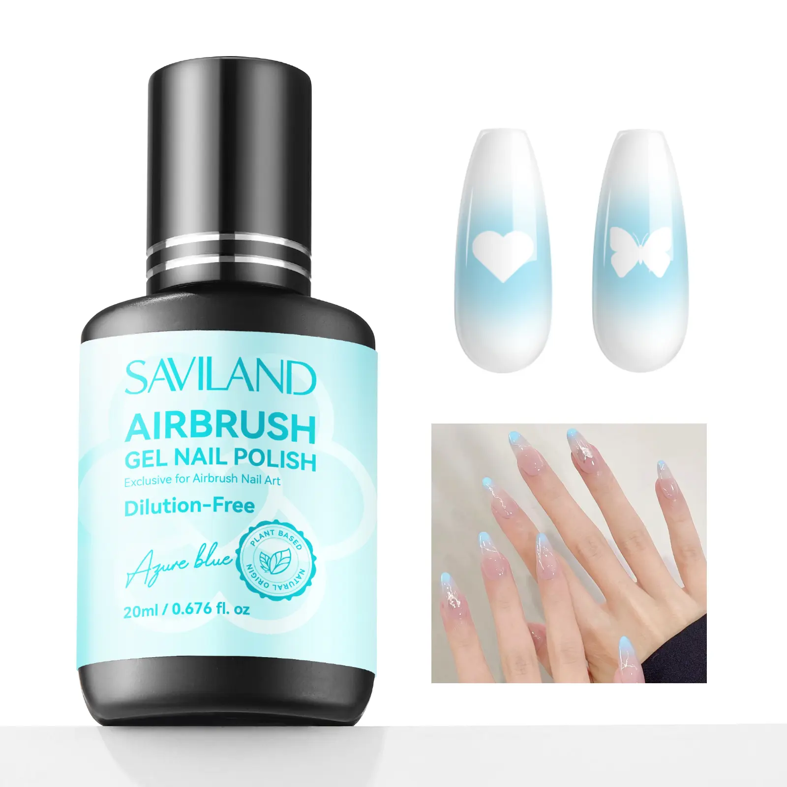 20 ml Dilution-free Blue Airbrush Gel Polish