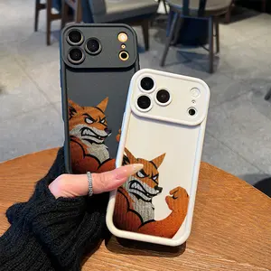 Angry Fox Biceps Phone Case， Fierce Wild Animal Style for iPhone 17 16 15 14 13 12 11 Plus Pro Max. c2