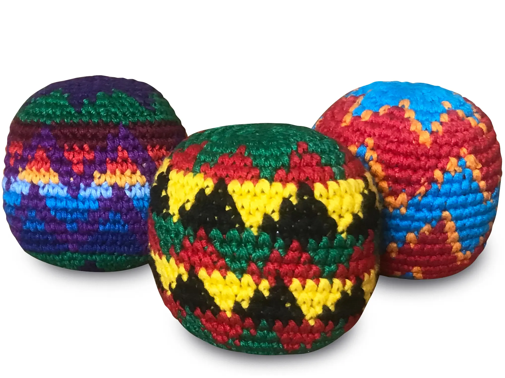 Single DIRTBAG Handmade Crafts Hand Woven Crochet Footbags - Assorted Colors, Sports & Outdoor Lawn Game Beanbags