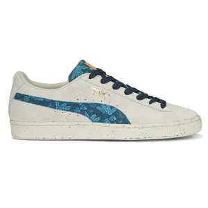 PUMA Mens Suede Gentle Jungle Lace Up Sneakers Shoes Casual - White