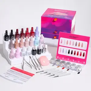 Beetles Pro Gel Polish Manicure Kit -  15ML Gel Polish, UV Nail Lamp Cure Needed Nail Arts Salon-Quality Shine Long Lasting Fall Nail Halloween Nail Black Friday Winter Nail Christmas Gift