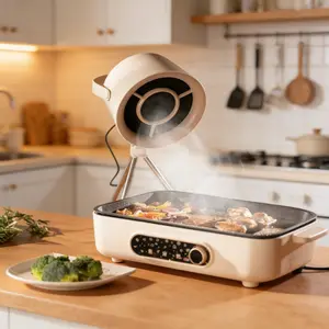 Portable Range Hood, USB Powered Desktop Range Hood for Indoor Hot Pot, Grilling, Cooking - Suitable for Small Spaces, Kitchen Range Hood