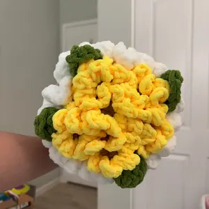 Crochet Sunflower Bouquet Plushie