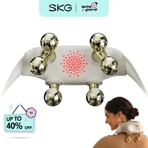 SKG Neck Massager with Heat – Deep Tissue Shiatsu, Cordless & Portable, Pain Relief for Neck & Shoulders – The Perfect Gift