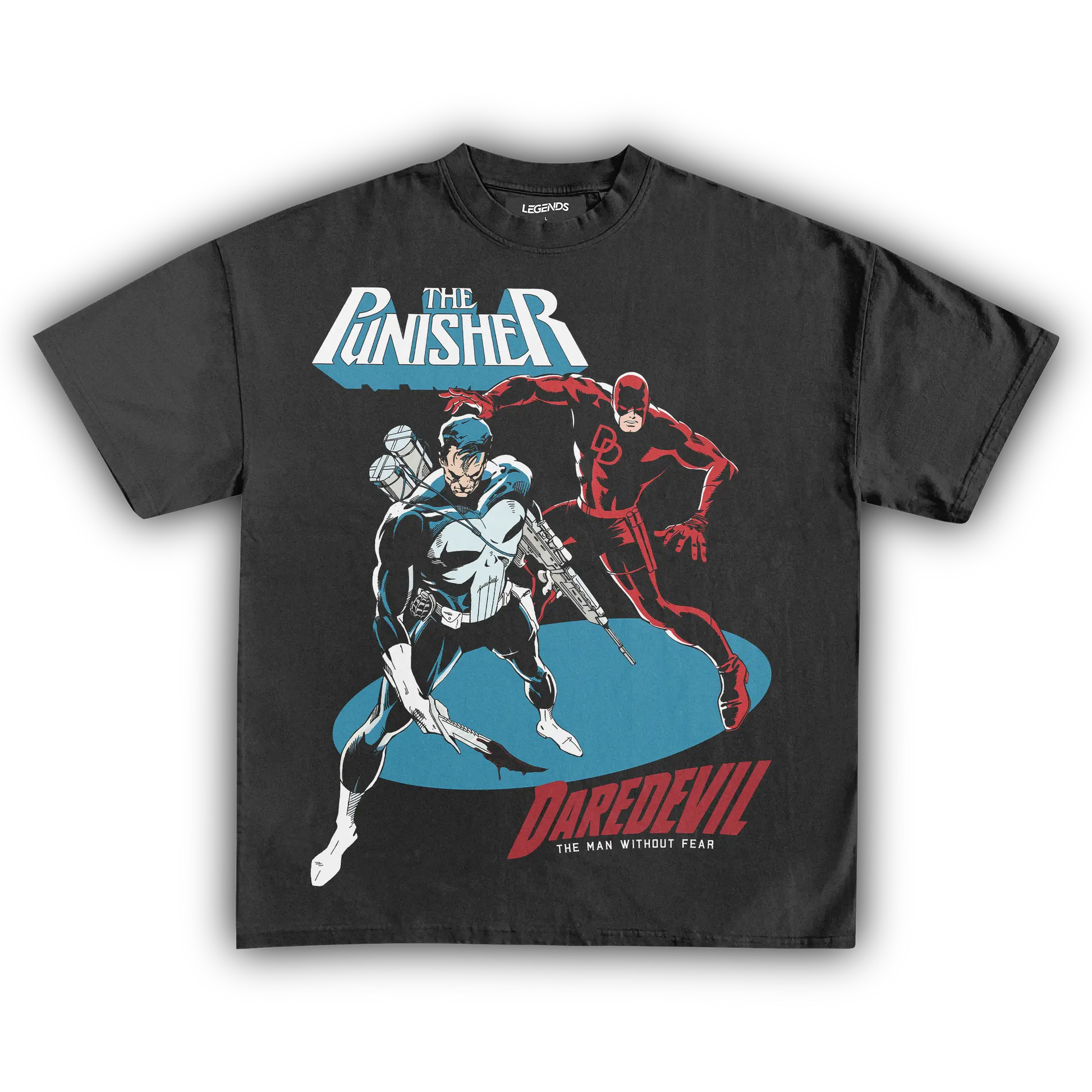 THE PUNISHER VS. DAREDEVIL T-SHIRT, GIFT FOR FANS