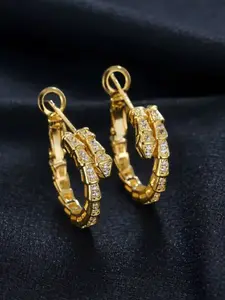 Snake Bone Rhinestone Earrings, Luxury High-End Design, Micro-Zircon Craftsmanship, Professional Office Style Jewelry
