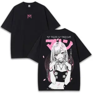 [Gildan 5000] Marin Kitagawa My Dress Up Darling Anime Graphic T-Shirt Gildan 5000 Heavy Cotton Premium Soft Streetwear Aesthetic Pink Manga Design Perfect Unique Gift for Anime Fans and Weeb Lovers