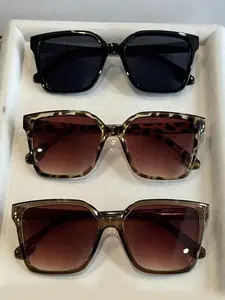 3 Pcs Unisex Large Frame Sunglasses, Fashionable Comfortable Eyewear for Women, Outdoor Activities, Parties, Travel, Driving, Fishing