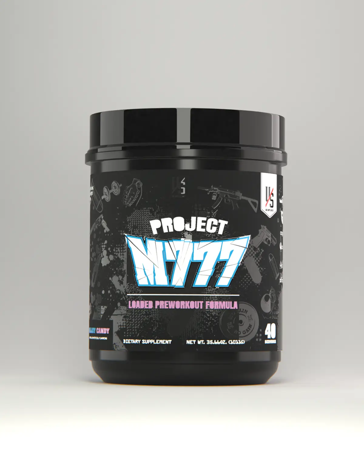 UXO Supplements Project M777 (Unbelievably Loaded Preworkout) Fitness Edible Supplement Powder