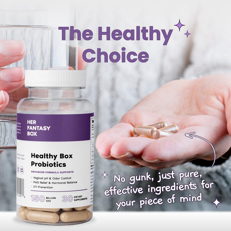 Her Fantasy Box Probiotics for Odor Control, Hormone Balance & V Health