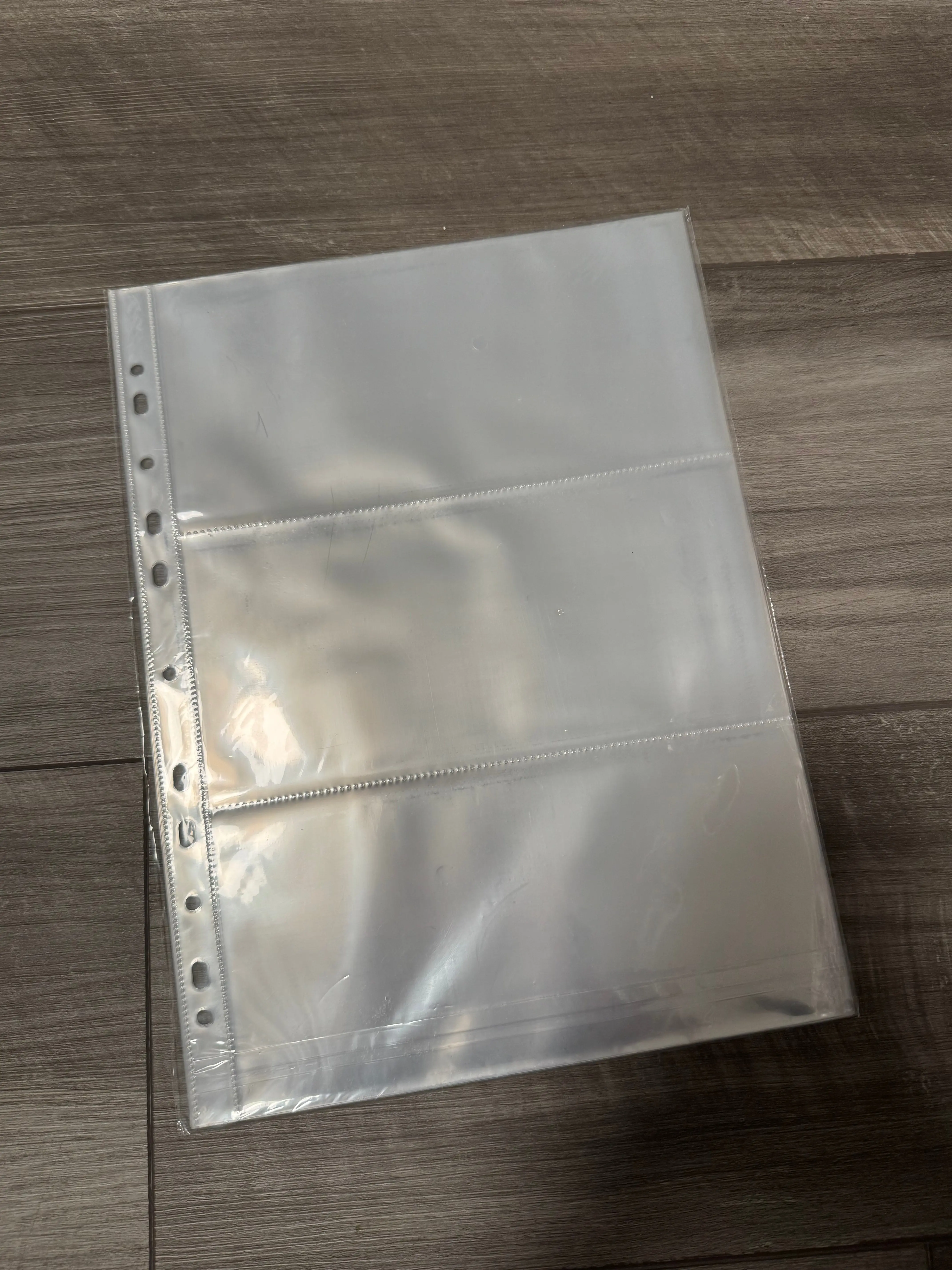 3 Horiz Premium Binder Refill Page, 11 Holes - Office Stationery