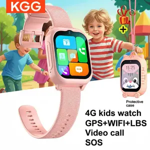 Kids 4G Smart Watch with SIM Card Support, GPS & WiFi Tracking, Video & Voice Call, SOS, Camera, Call Back, Monitoring, Alarm & Waterproof. Ideal wrist watch for students.