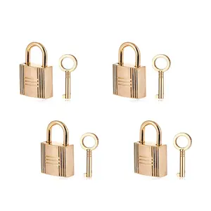 4 Pcs Decorative Gold Padlocks with Keys – Mini Metal Alloy Small Locks for Diary, Book, Storage Box, Handbag, Suitcase, and Purse Lock Set