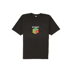 Stussy Unisex S64 Pigment Dyed Tee Black, from StockX