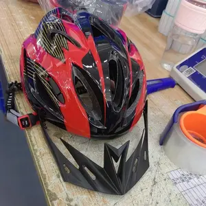 Adult Unisex Cycling Helmet Adjustable Visor Shockproof Sturdy Head Safety Cap