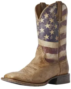 Ariat Men's Circuit Proud American Flag Western Boot Broad Square Toe - 10031513