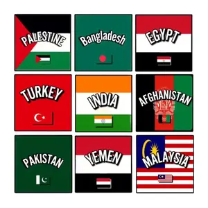 Waterproof Country Flag Stickers