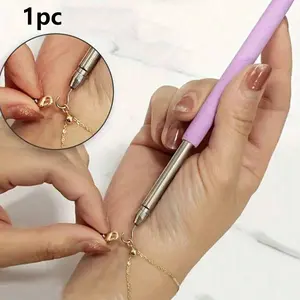 Stainless Steel Bracelet Clasp Helper, Portable Jewelry Tool, Adjustable Bracelet Connector, Easy-To-Use Jewelry Aid for Women
