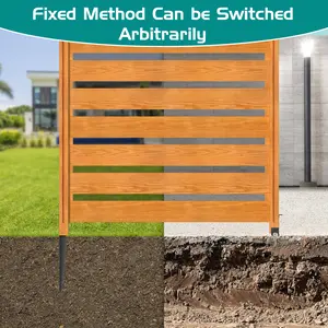 Lilypelle Air Conditioner Fence Outdoor Privacy Fence Screen, Pool Equipment Enclosure Fence Trash Can Enclosure Wood Fence Panels for Outside