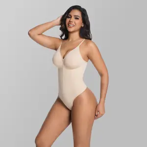 LALUBEL Body Shapewear Bodysuit for Women | Tummy Control Seamless Body Shaper | Adjustable Straps Thong or Brief | Invisible Under Clothes