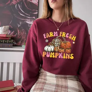 Farm Fresh Pumpkins Sweatshirt, Fall Crewneck Sweatshirt, Pumpkin Shirt, Fall Sweater, Pumpkin Patch Sweatshirt, Womens Fall Shirt, Fall Gift, Halloween Sweatshirts For Women, Fall Gifts, Autumn Sweatshirt